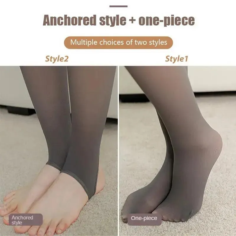 Winter Tights Warm Fleece Pantyhose for Women – High Waist Comfort
