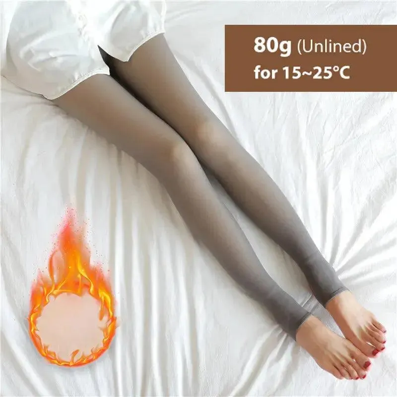 Winter Tights Warm Fleece Pantyhose for Women – High Waist Comfort