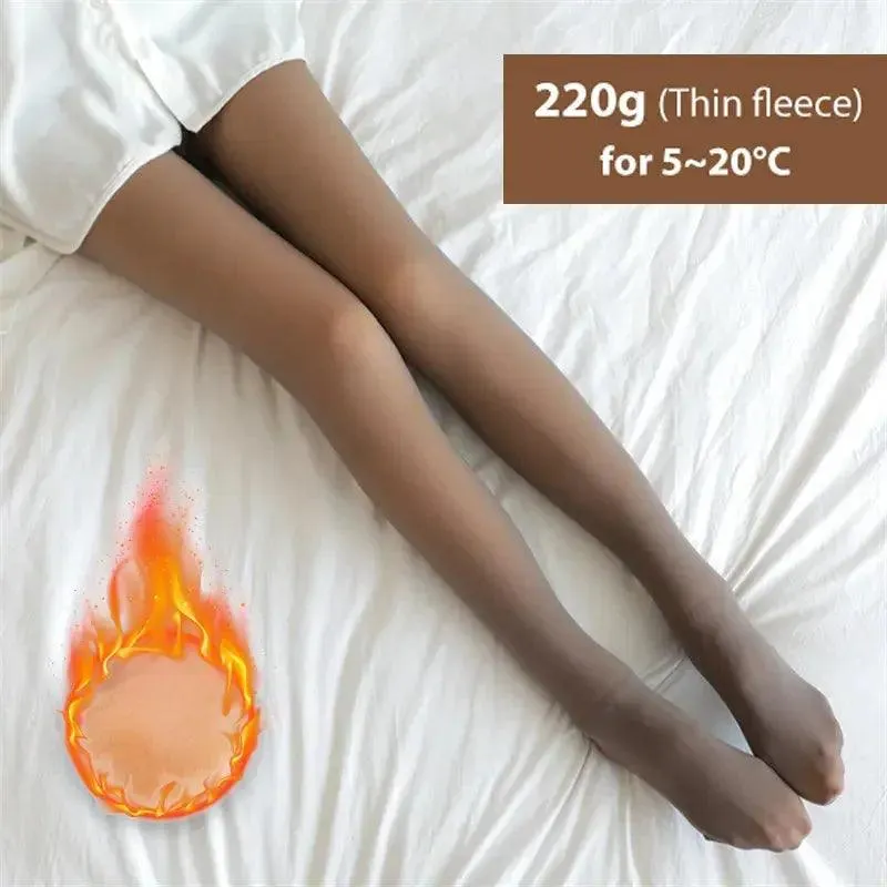 Winter Tights Warm Fleece Pantyhose for Women – High Waist Comfort