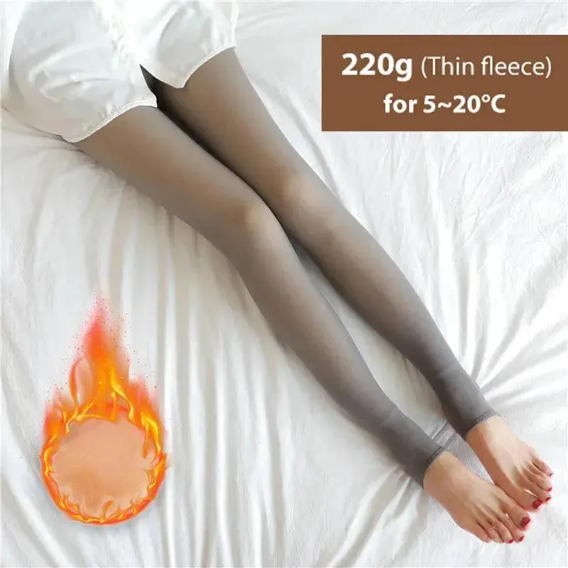 Winter Tights Warm Fleece Pantyhose for Women – High Waist Comfort