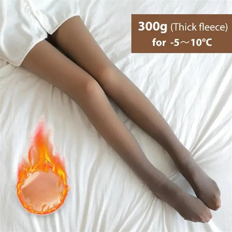 Winter Tights Warm Fleece Pantyhose for Women – High Waist Comfort