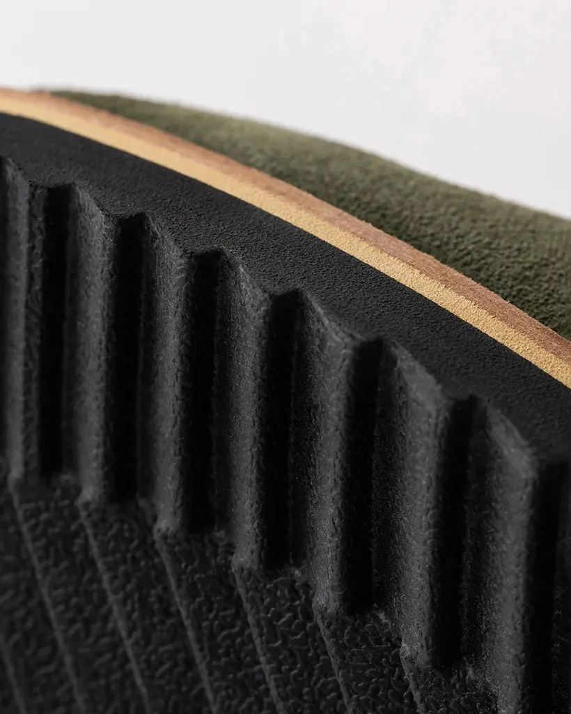Womens Original Suede Clog in Olive