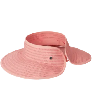 Women's Roll Up Visor - Boreen - Sunset Coral