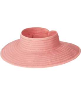 Women's Roll Up Visor - Boreen - Sunset Coral