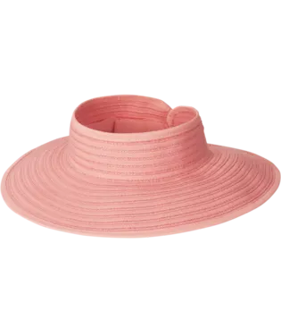 Women's Roll Up Visor - Boreen - Sunset Coral
